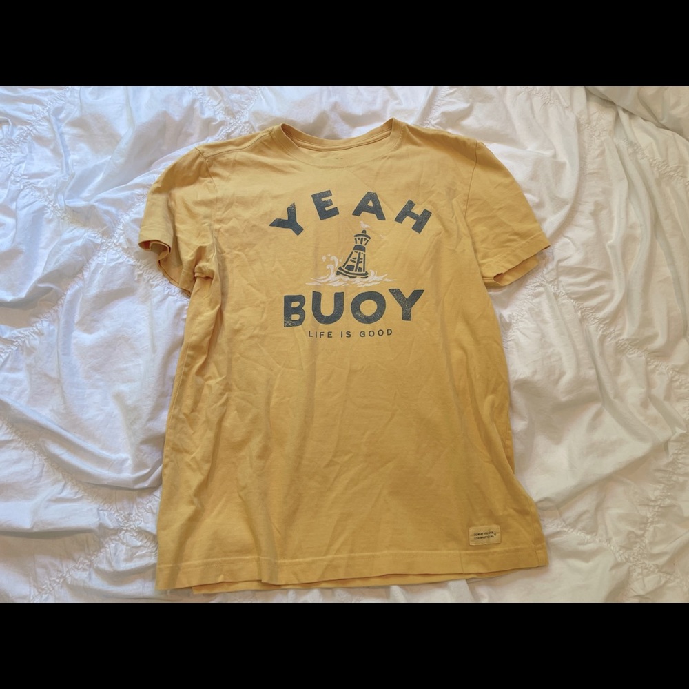 Brand New Yellow Life is Good Yeah Buoy Shirt
